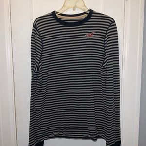 Hollister long sleeve shirt , soft, blue and grey size Large